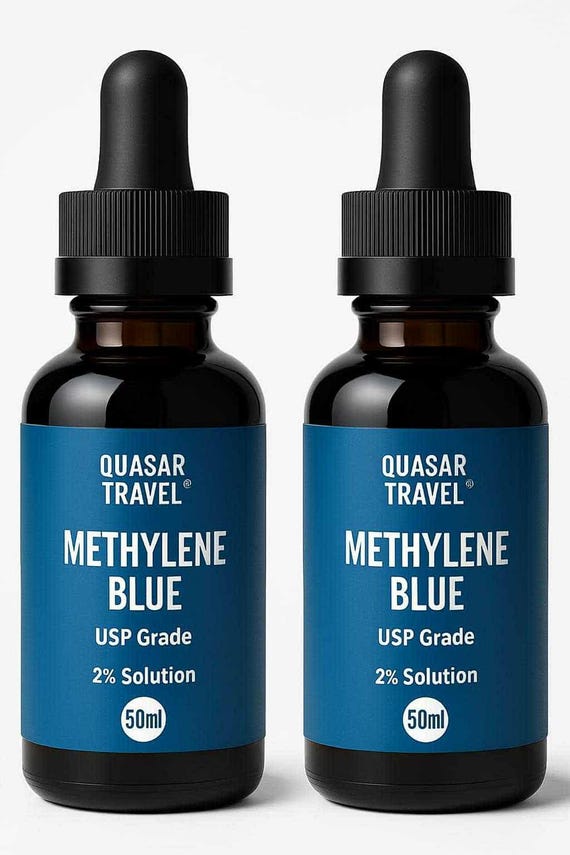 Methylene Blue 2% Solution: USP Grade, 2x50ml Tinctures