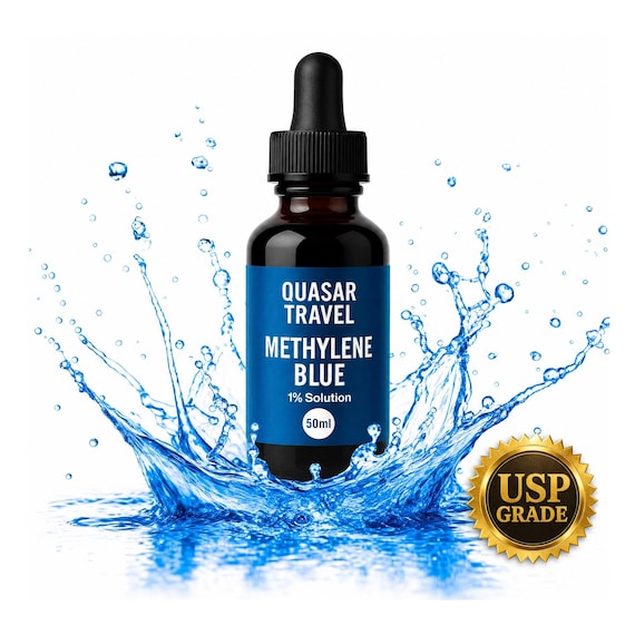 Methylene Blue 1% Solution: USP Grade, 50ml Glass Dropper