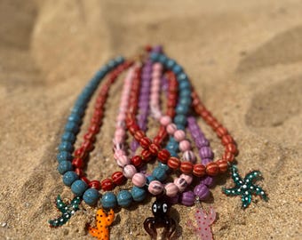 Ceramic bead necklaces