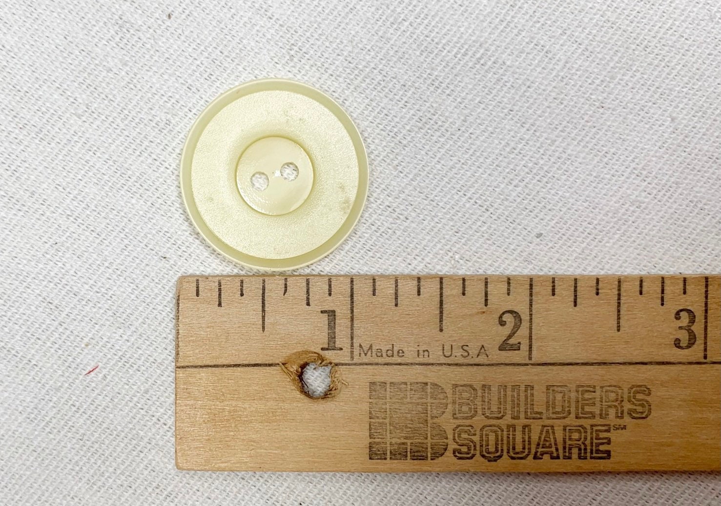 Large Ivory Button Sewing Buttons 1 1/8” Sewing Button 6 Buttons Sew ...