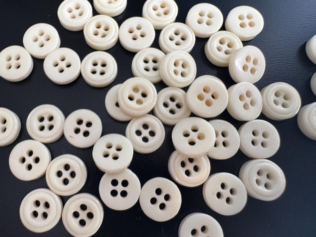 Small Buttons Ivory Sewing Buttons 4 Hole Sew Through Button - Etsy