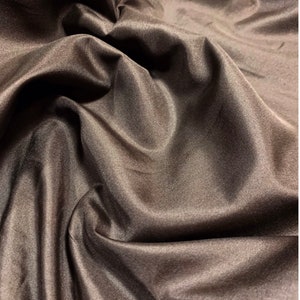 Brown lining Pongee lining 60&quot; by the yard light weight lining dress Fabric 60&quot; wide soft fabric, poly lining, fabric lining