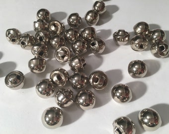 Silver small button dome shape design metal sewing button with shank back size are 1/2"  13mm 6 to this order
