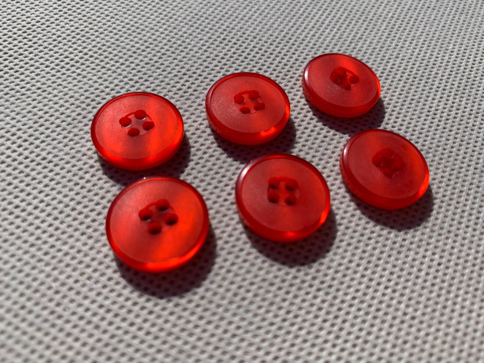 Medium Button Red Sewing Buttons 3/4 20mm Sewing Button Etsy