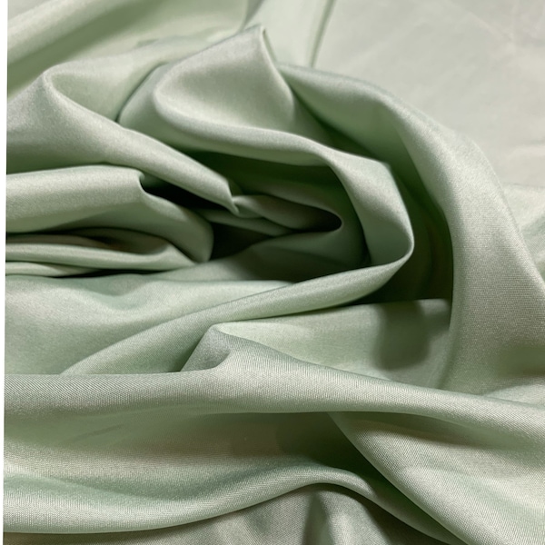 Sage lining Pongee lining 60" by the yard light weight lining dress Fabric 60" wide soft fabric, poly lining, fabric lining