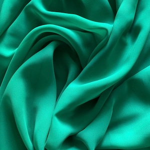 Emerald green chiffon Hi Multi Chiffon Fabric by the Yard Wedding Chiffon Lightweight Chiffon dress Fabric 60&quot; wide soft sheer fabric