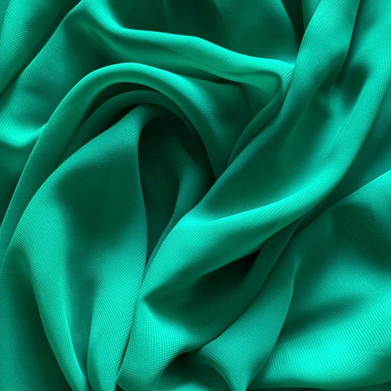 Green Plain Chiffon Sheila