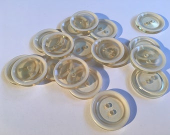 50 Stuks Transparante Naaiknopen – 2 Maten (25 Mm En 20 Mm), 2-gats, Veelzijdig Voor Kleding, Scrapbooking En Handwerk