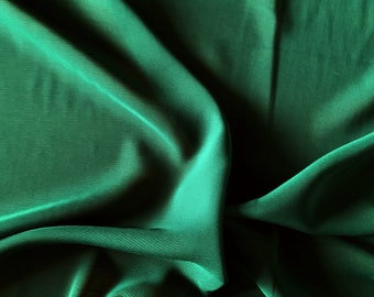 Hunter Green Hi Multi Chiffon Fabric, Lightweight Sheer 60" Wide