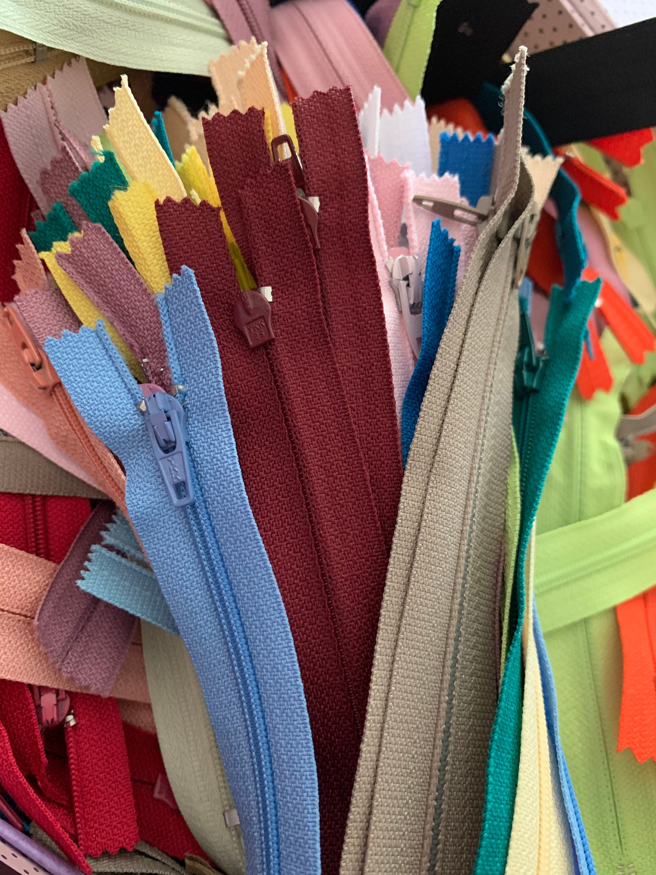 50 assorted zippers 7 inch zipper. YKK and Talon zippers Bulk Etsy