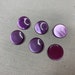 Medium Purple Buttons With Glistening Sheen Design 5/8” Sewing Buttons ...