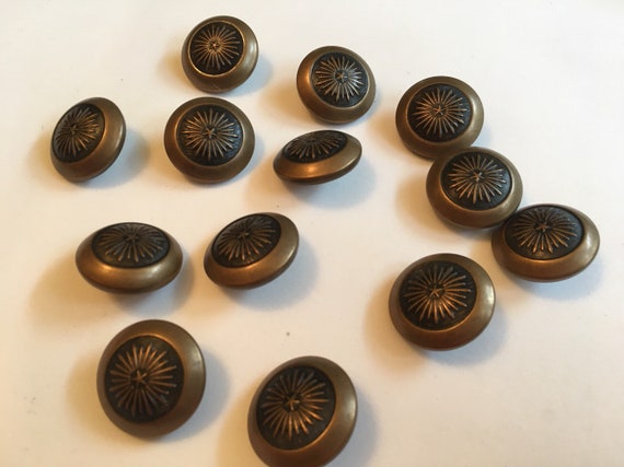 5 BOTTONI ELEGANTI in metallo, Diametro 20mm Vintage con Gambo EUR 6,95 - PicClick IT