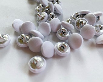 Bridal Buttons satin covered buttons by the Dozen White, Ivory, champagne bridal covered buttons