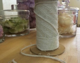 Elastic Button Looping-Ivory Elastic Button Looping-Ivory button looping for gowns or button up garments