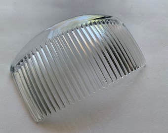 Peignes de mariée pour voile, peigne de mariée de 4 pouces, peigne à dents en plastique transparent
