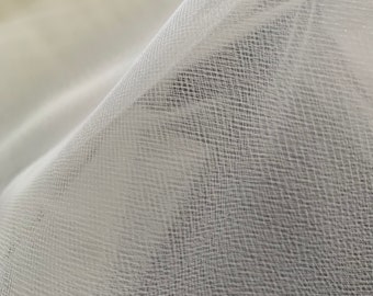 Ivory nylon tulle 72” wide Fabric by the Yard bridal tulle Fabric Wedding nylon tulle dress wide soft sheer tulle fabric