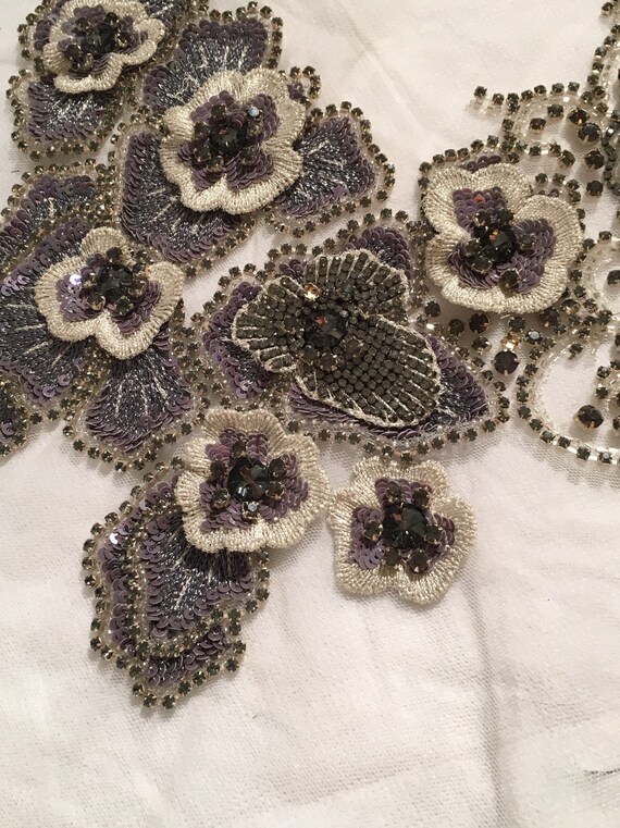 Paillettes et corsage Applique argent Applique de de de fleur en perles argent perlé Applique applique floral grand applique 0fced2 Paillettes et corsage Applique argent Applique de de de fleur en perles argent perlé Applique applique floral grand applique 0fced2