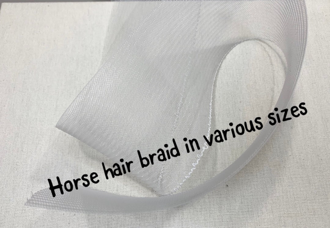 Horsehair Braid, Various Widths of Horsehair Braid Sold by the Yard Etsy