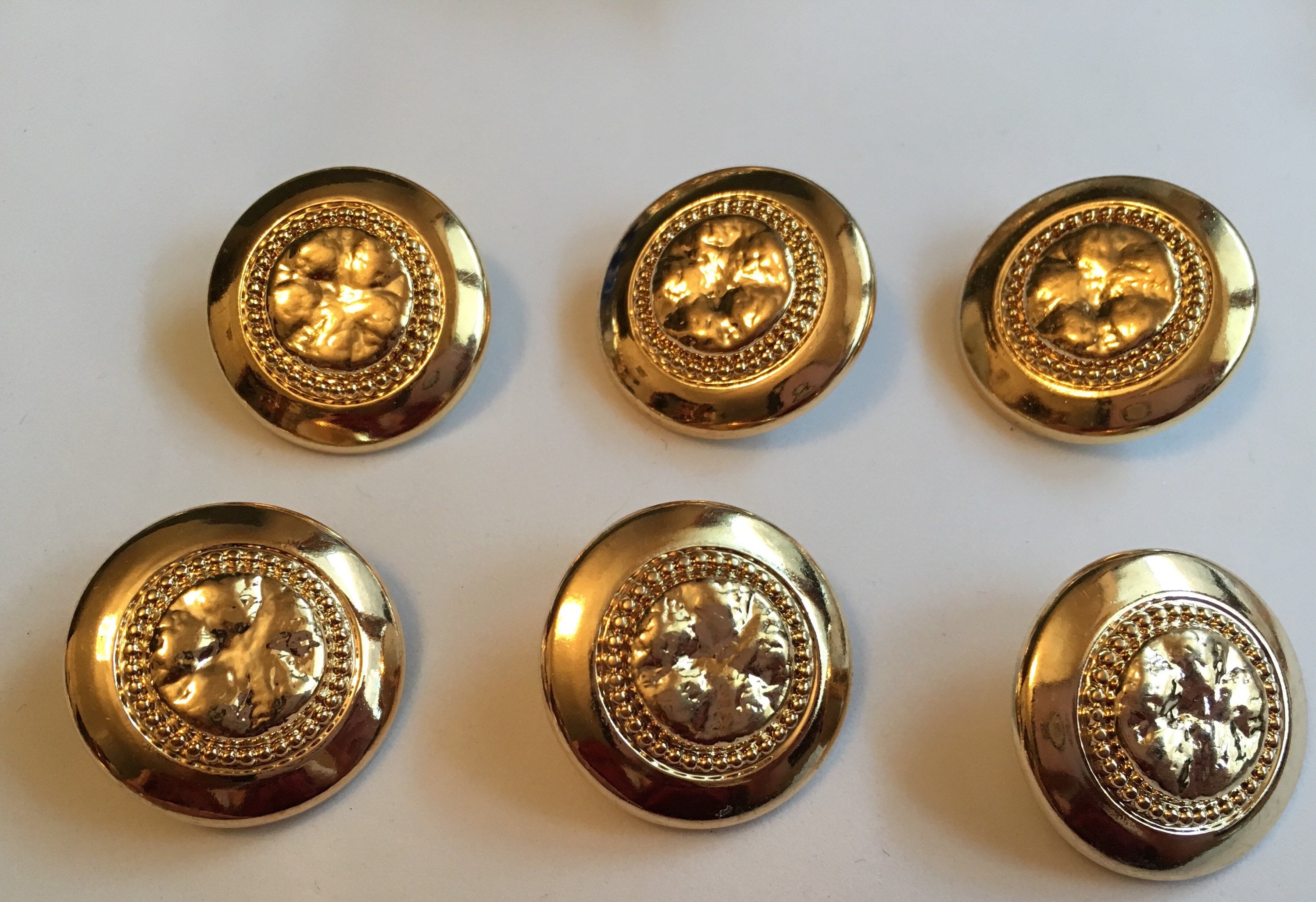 Utility Gold Buttons Gold Button Medium Gold Buttons Metal Sewing Buttons 1