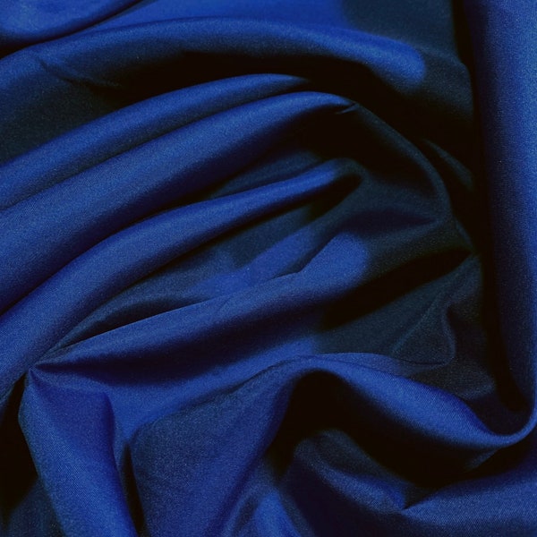 Royal blue lining Pongee lining 60" by the yard light weight lining dress Fabric 60" wide soft  fabric, poly lining, fabric lining