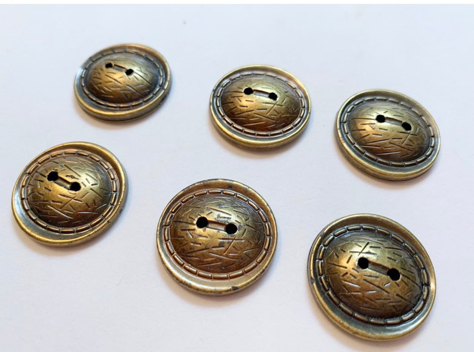 Medium Buttons Antique Bronze Finished Buttons 1 Sewing Etsy