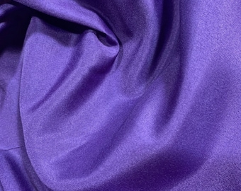 Purple Pongee Lining Fabric, Lightweight Poly, 60" Wide, By The Yard