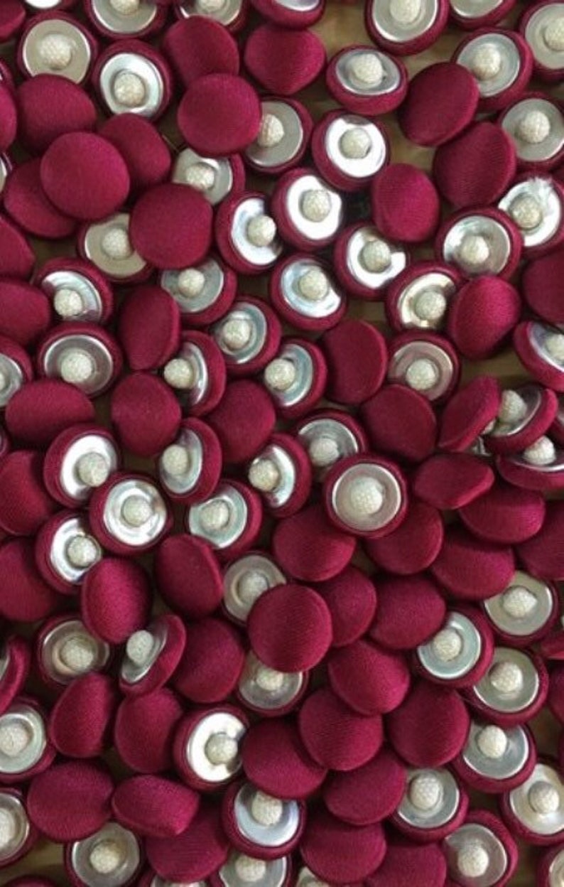 satin covered bridal buttons