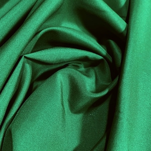 Emerald Green lining Pongee lining 60&quot; by the yard light weight lining dress Fabric 60&quot; wide soft fabric, poly lining, fabric lining