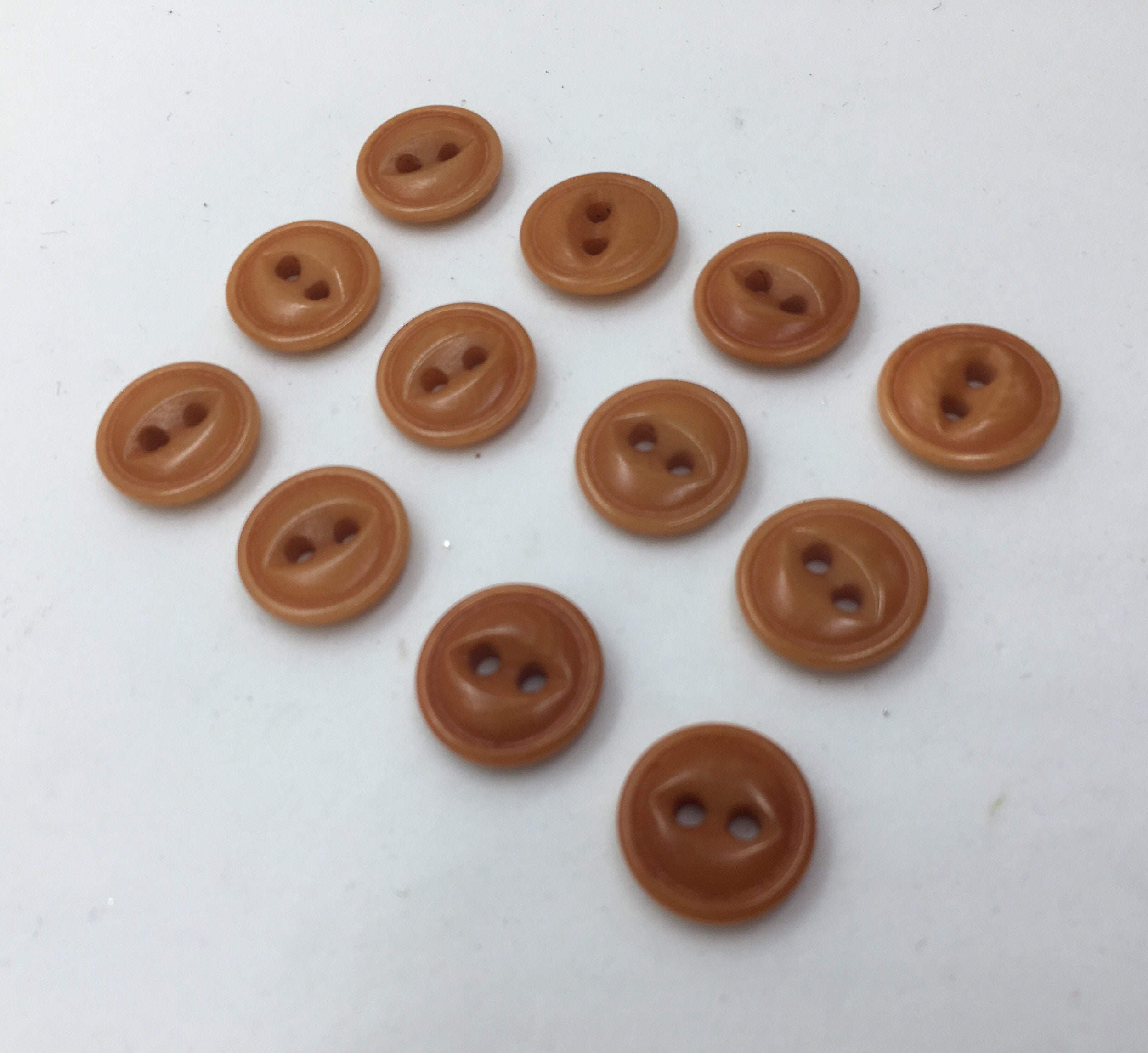 12mm Wooden Buttons, Saddle Brown Buttons, Espresso Brown Buttons, Small  Wooden Buttons, Dark Brown Buttons 