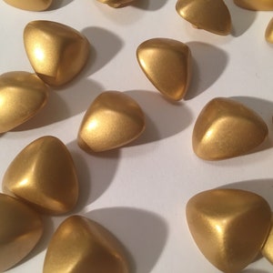 Medium gold buttons plastic sewing buttons 7/8&quot; 24mm gold plastic shank vintage sewing button