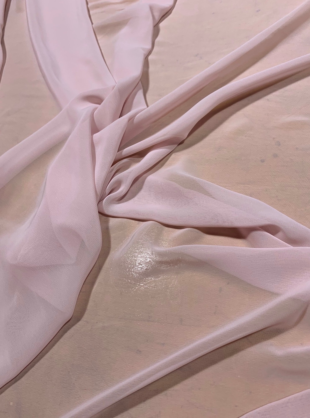 Mousseline de soie rose profond Rose Salut multi tissu en mousseline de ...