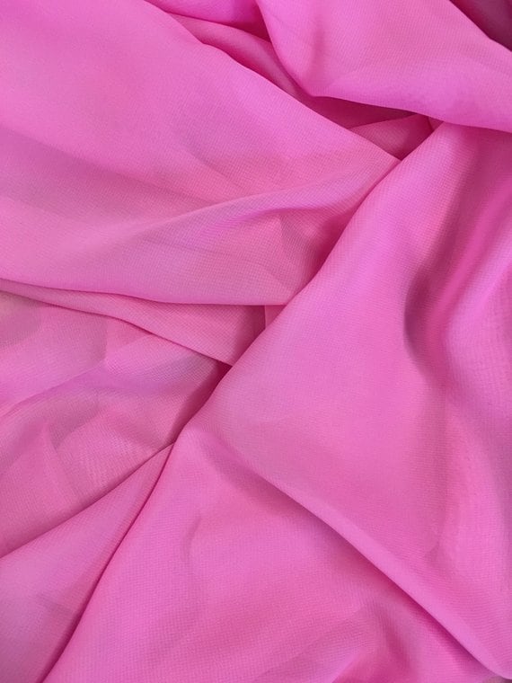 hot pink chiffon fabric