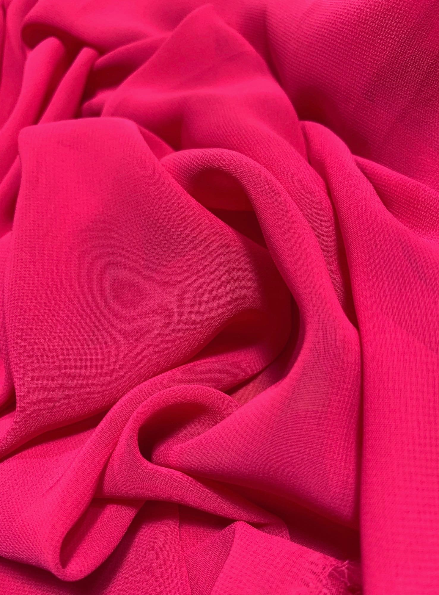 Fuchsia chiffon clearance fabric