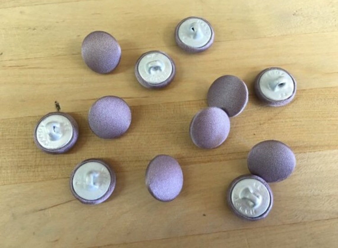 Dusty Lilac Covered Buttons Vest Buttons Satin Covered - Etsy