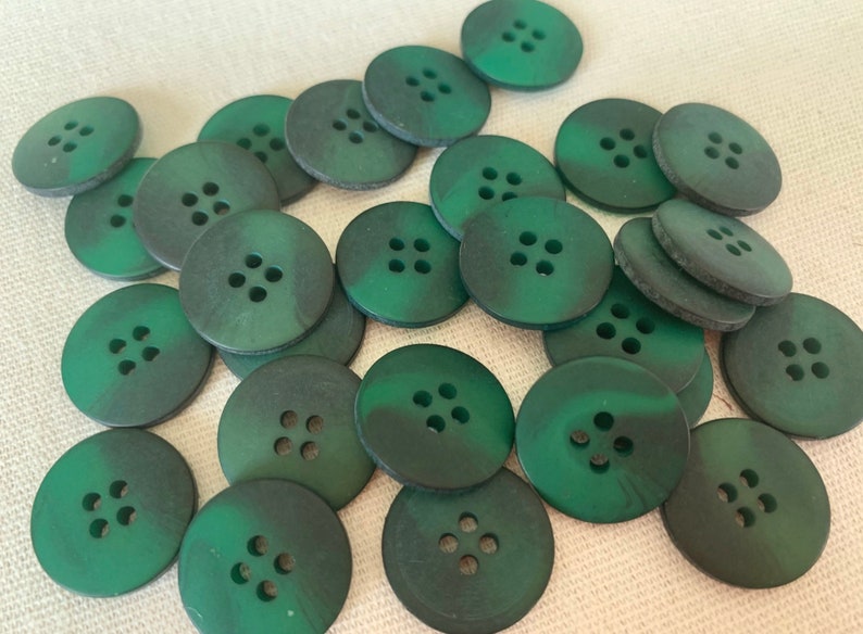 Medium Marbled Green Sewing Buttons 20mm 3/4inch Sewing Etsy