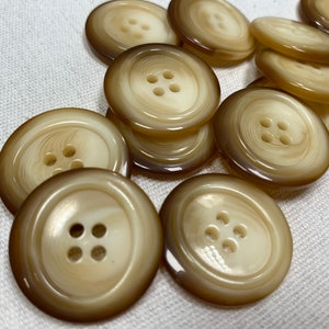 Light Brown Buttons Light Brown Suit Buttons Light Brown Coat Buttons Light  Brown Pant Buttons Lot of 4 Buttons, 2 Sizes Available, 