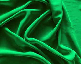 Green Hi Multi Chiffon Fabric, Lightweight Sheer 60" Wide
