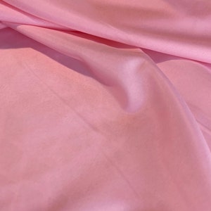 Pink Pongee Lining Fabric, Soft Poly, 60
