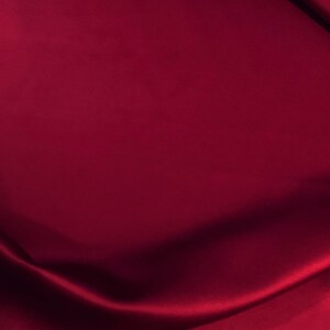 Ultra Burgundy Satin, Bridal Fabric, Satin Lamour, Lamour Satin Fabric ...