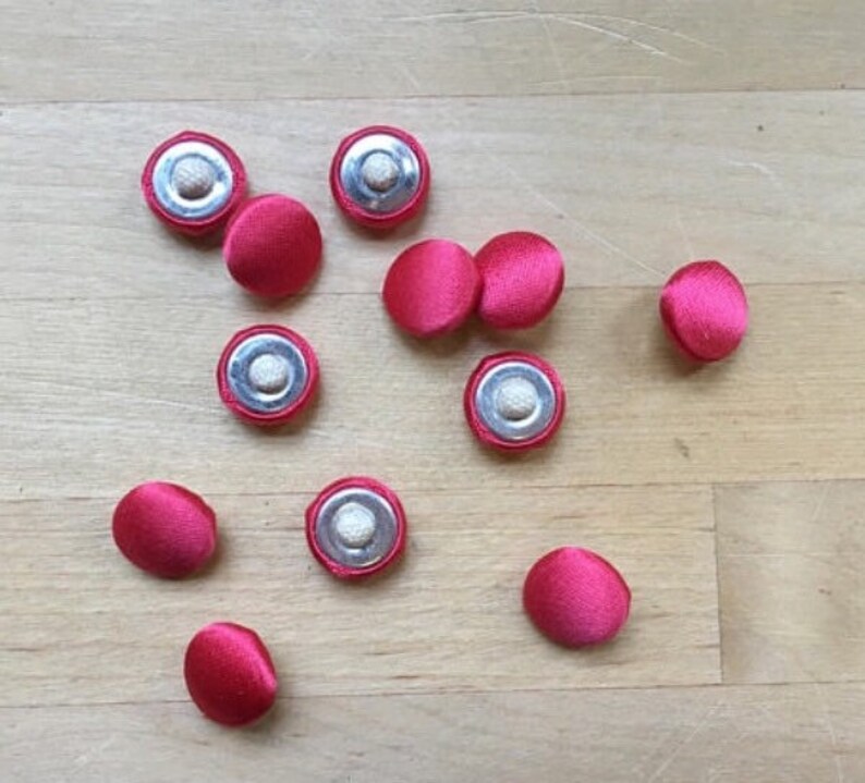satin covered bridal buttons