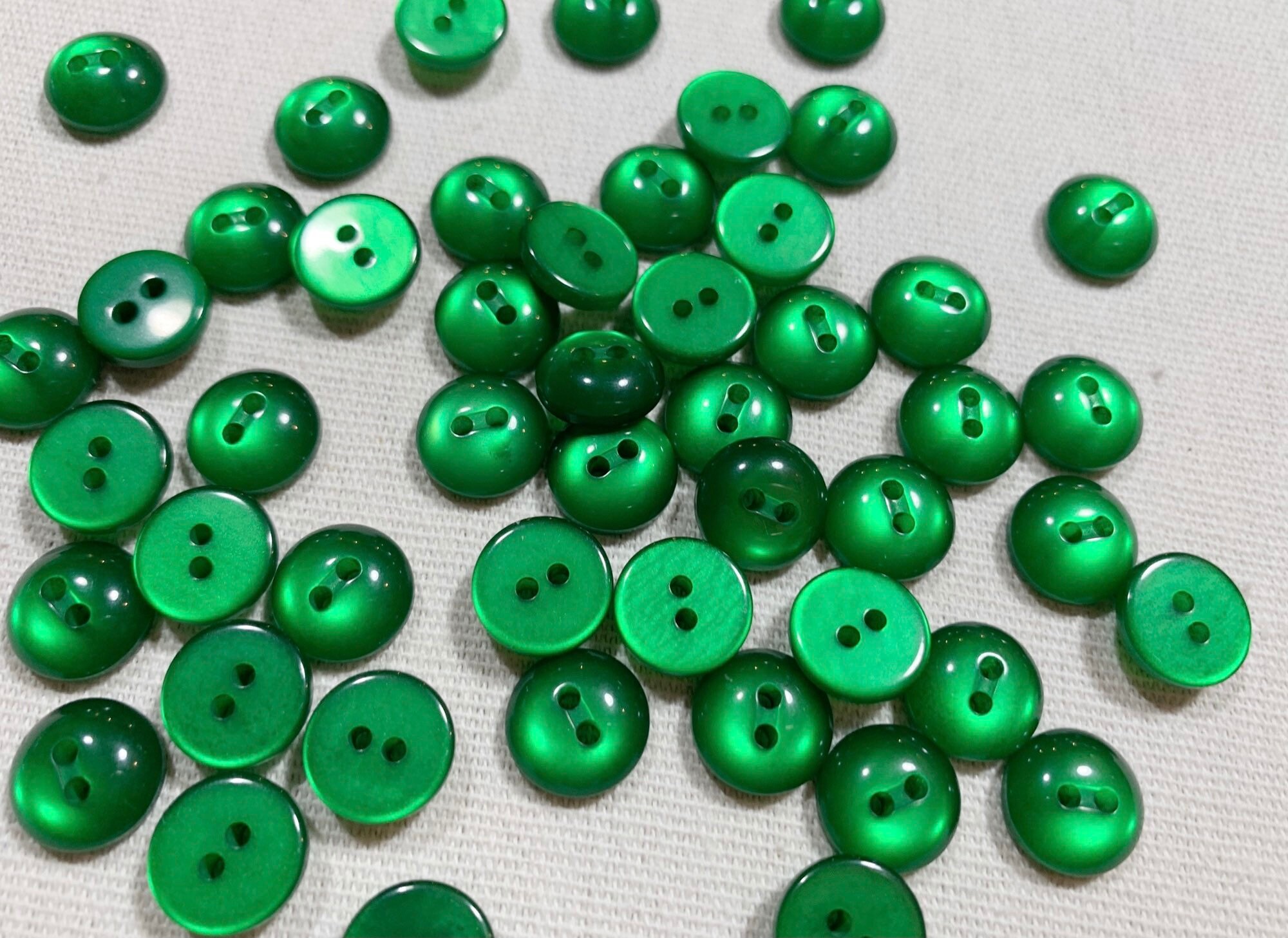 Small Green Button Green Buttons Sewing Buttons 1/2 16mm Etsy UK