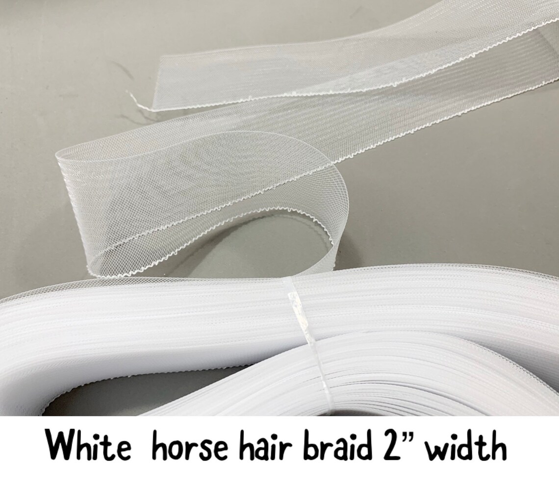 Horsehair braid various widths of horsehair braid sold by the Etsy