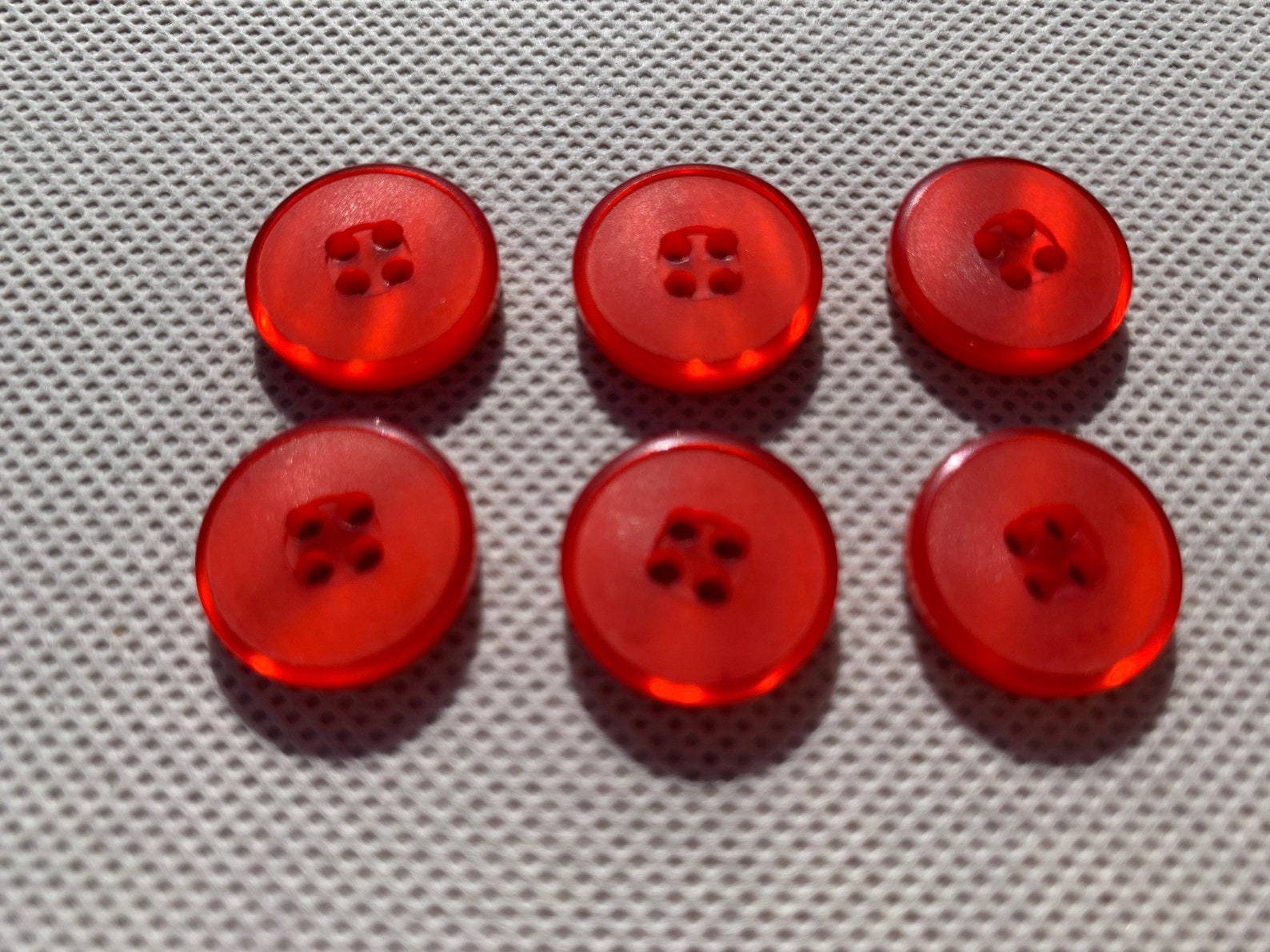 Medium Button Red Sewing Buttons 3/4 20mm Sewing Button Etsy