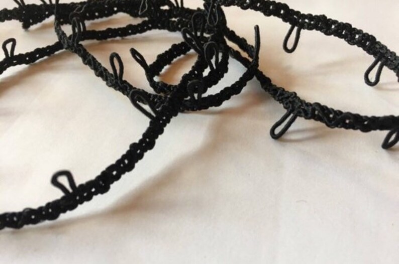 Elastic Button Loopingblack Elastic Button Loopingblack Etsy