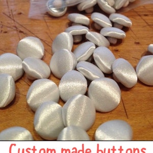 Bridal Buttons satin covered buttons by the gross custom made bridal covered buttons