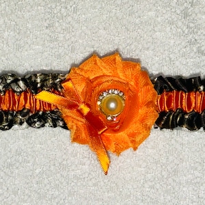 SATIN MOSSY OAK and Orange wedding garter or prom garters