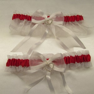 RED Wedding or Prom garters.