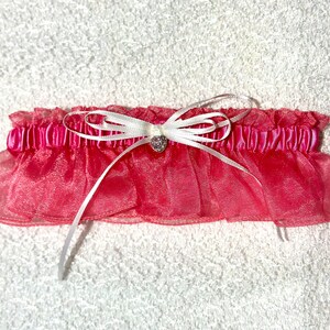 PINK wedding garter or prom garters