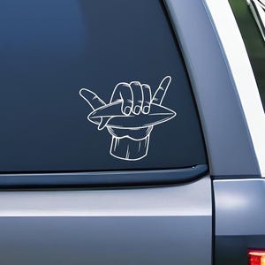 Hang Loose Shaka Surf Decal | Hang Loose Sticker | Car Decal | Laptop Decal | Surf Sticker | Beach Decal