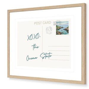 Art numérique Carte postale de l'État du Rhode Island